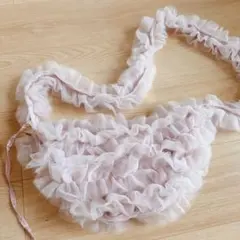 フリルデザイン チュールショルダーバッグ