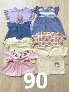 プティマインほか　半袖　7点セット　90