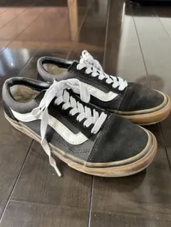 Vans ブラック/ホワイト スニーカー　オールドスクール　23.5cm 中古品