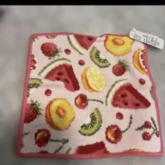 FEILER フルーツ柄 ハンカチ 25cm