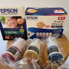 EPSON 純正インク KETA-5CL ブラック以外3色セットのサムネイル