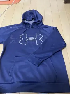 アンダーアーマー ネイビー フード付きパーカー　L