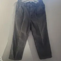 GU グレー ワイドデニム ミリタリー