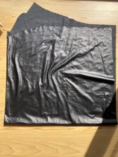 ハギレ合皮 生地 フェイクレザー　黒140✖️90㎝　匿名配送