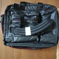 メンズ ビジネスorトラベルバッグ ブラック レッド　新品未使用のサムネイル