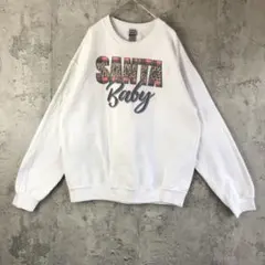 A4544古着　スウェット　ホワイト　90s Y2K