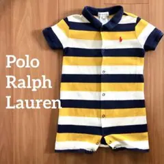 【美品・90cm】ポロ・ラルフローレン ロンパース ボーダー