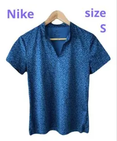 MA様専用 ＊美品＊ Nike DRI-FIT シャツ ヒョウ柄 ブルー S