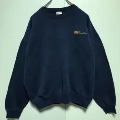 90s ヘインズ　ヴィンテージスウェット メキシコ　USA 紺 XL A50