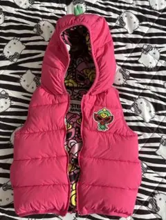 ヒスミニ　ダウン　ベスト　ミニラ　ピンク　105㎝