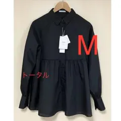 しまむら　田中里奈　mysa closet ぺブラムシャツ　M