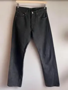 90s リーバイス　後染め　ブラック　雰囲気　光沢 デニム　USA 501 古着