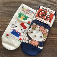 ハローキティ ソックス 靴下 2足まとめ売り 未使用