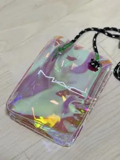 MAC 虹色 クリアショルダーバッグ