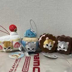 モフサンド mofusand 肉球じるしのスイーツにゃんマスコット ４種類セット
