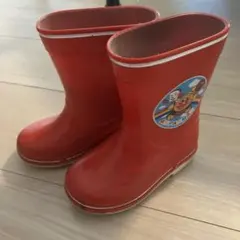 赤いキャラクター付き長靴 アンパンマン