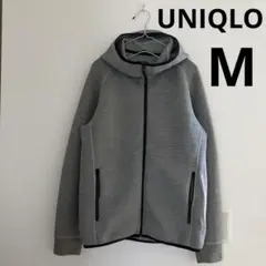 ユニクロ　ドライストレッチ フルジップパーカ ー　M グレー　ウルトラストレッチ