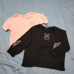 鬼滅の刃 甘露寺蜜璃 半袖Tシャツ 胡蝶しのぶ ロンT 2枚セット 120cm