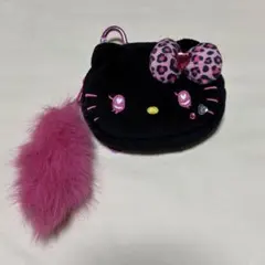 【新品】しまむら×サンリオ　黒ハローキティーミニフェイスポーチ