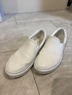 【コールハーン】　靴　ホワイト　サイズ9.5 27㎝　レザー　スニーカー