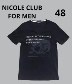 NICOLE CLUB FOR MEN　カットソー　y2k　英字　48　ギャルのサムネイル
