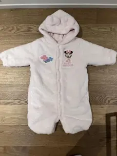 【値下げ】ミニー フリースロンパース ピンク