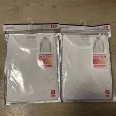 UNIQLO HEATTECH 120サイズ ホワイト 2枚セット