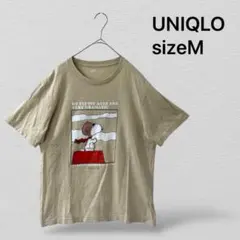 UNIQLO ユニクロ　UT スヌーピー　メンズ半袖Tシャツ　Mサイズ ベージュ