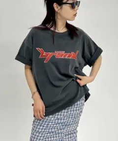 KOOKYN クーキー　ビンテージライクロゴプリントTシャツ　古着加工