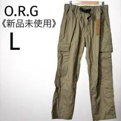タグ付 未使用 オーアールジーカーゴパンツ ベージュ L ウエストベルトゴムのサムネイル
