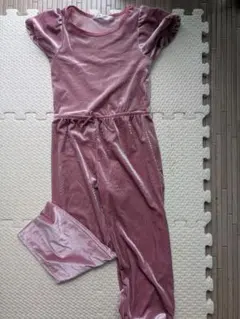 ピンク　オールインワン　ベロア　ラプンツェル　　110　　ザラ　エイチアンドエム