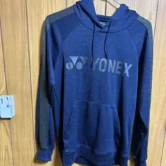YONEX フード付きスウェット JP S ネイビー