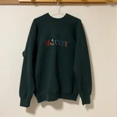 ミッキー 刺繍 90s スウェット