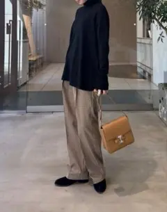 【美品】drawing numbers イージートラウザーパンツ キャメル38