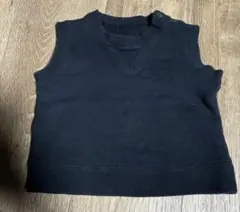 ブラックノースリーブベスト