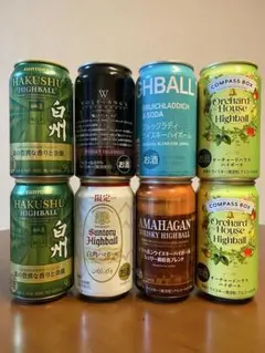 ウイスキーハイボール缶 飲み比べセット 8本セットのサムネイル
