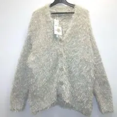 未使用　去年購入　【TORRAZZO DONNA】シャギーVネックカーディガン