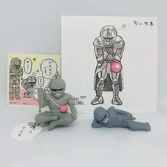 【ちいかわ　鎧さん】キーホルダー　フィギュア　ステッカー　4点セット