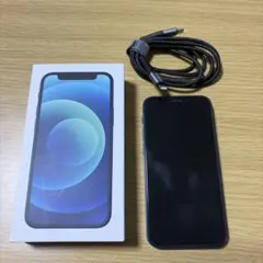 【美品】iPhone12 mini 64GB ネイビー 充電ケーブル2本付値下可