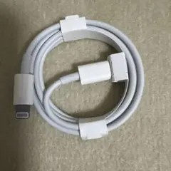 ホワイト Lightningケーブル 約1メートル