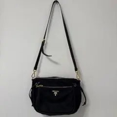 PRADA 黒 ナイロン ショルダーバッグ