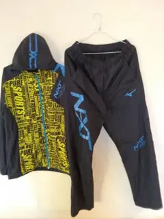 N-XT ウィンドブレーカー上下セット メンズXL　 紺/青/黄