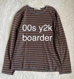 H*i様 00s archive grunge Y2K ボーダーロンT