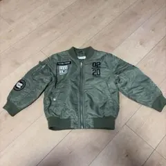 キッズ MA-1ジャケット オリーブグリーン　110