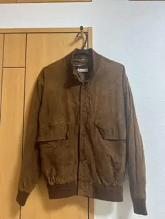 〜90s【VERA PELLE】のA-1タイプ スエードレザージャケット