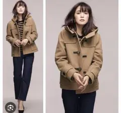 nano universe ベージュ ダッフルコート