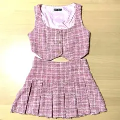 ラメツイード　スカートセットアップ