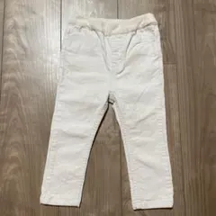 【新品未使用⭐️】petit main ホワイト　コーデュロイパンツ 90㎝