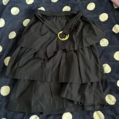 ネイビー フ ティアードスカート