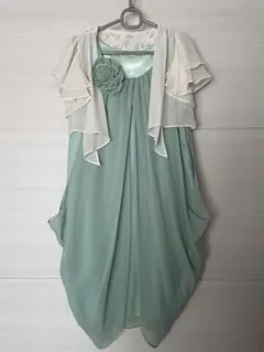 ASHILL パーティドレス ミントグリーン ボレロ付き